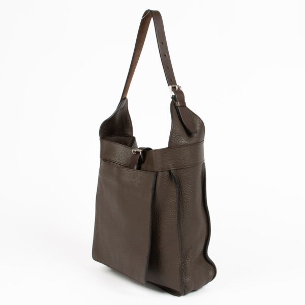 Hermès Brown Clemence Marwari PM Bag