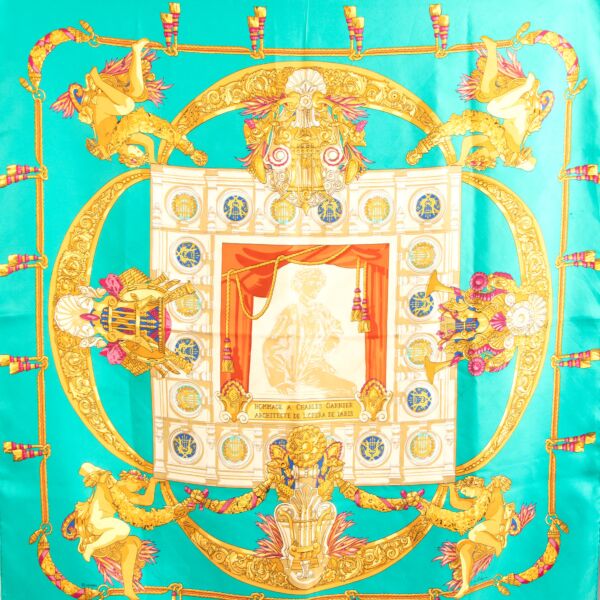 Hermès Hommage A Charles Garnier Silk Scarf 