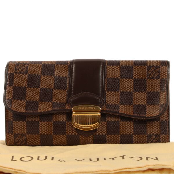 Louis Vuitton Damier Ebene Sistina Wallet