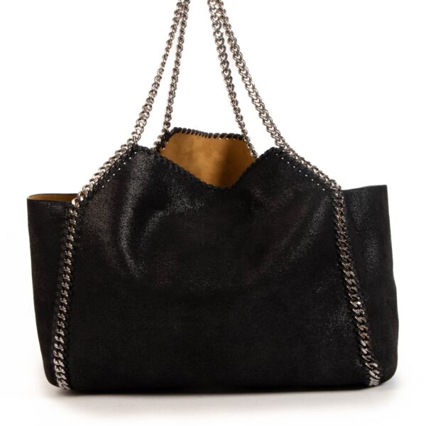 shop 100% authentic second hand Stella McCartney Black Falabella Tote Bag on Labellov.com