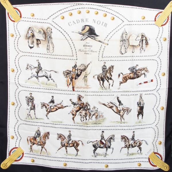 Hermès Cadre Noir Scarf