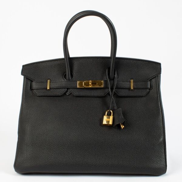 2012 Hermès Birkin 35 Black Togo GHW