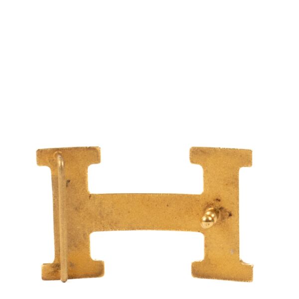 Hermès Gold H Belt Buckle