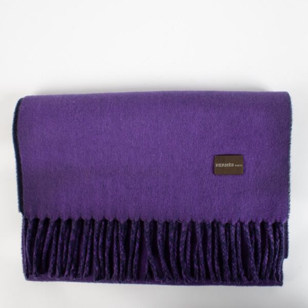 Hermes Purple Scarf
