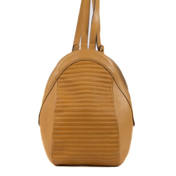 Shop 100% authentic second-hand Delvaux Houblon Cuir Côtelé Azov Backpack on Labellov.com