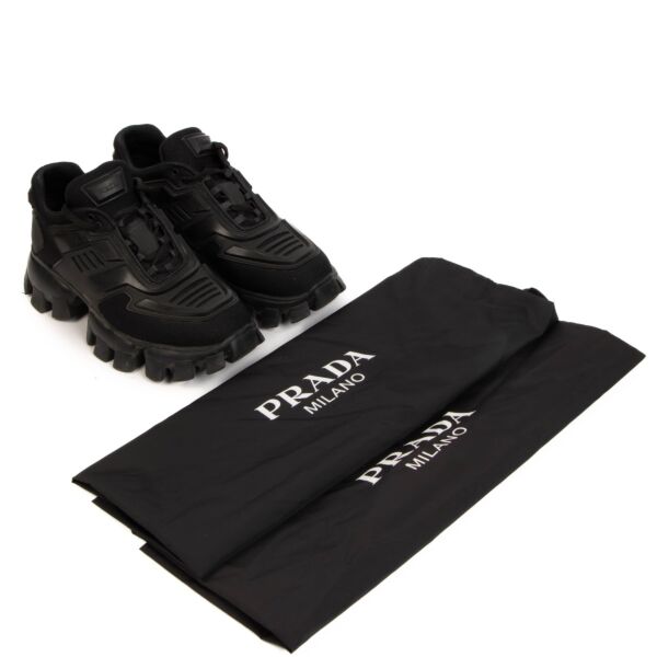 Prada Black Cloudbust Thunder Sneakers - Size 38