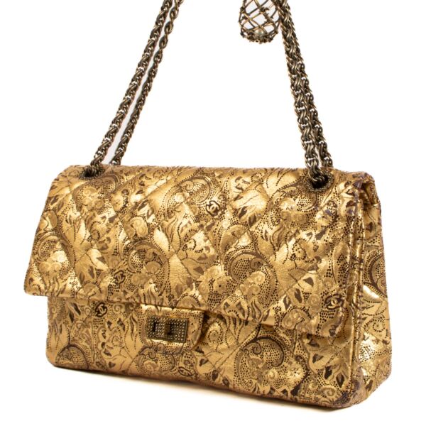Chanel Paris-Moscow Gold Buffalo Leather 2.55 Bag