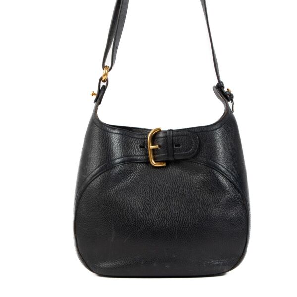 Delvaux Midnight Blue Leather Souverain Bag