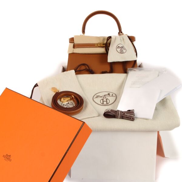 Hermès Kelly 25 Gold Togo GHW