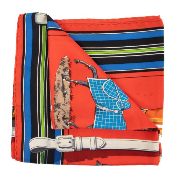 shop 100% authentic second hand Hermès Couvertures Et Tenues De Jour Carré 90 Silk Scarf on Labellov.com