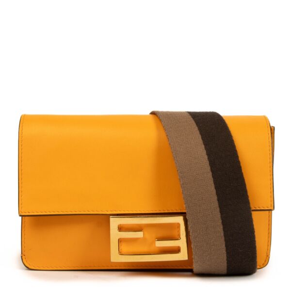 Fendi Clementine Flat Baguette Crossbody Bag