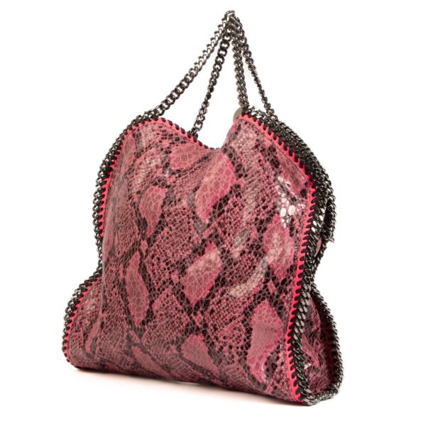 Stella McCartney Pink Faux Python Falabella