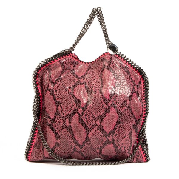 shop 100% authentic second hand Stella McCartney Pink Faux Python Falabella on Labellov.com