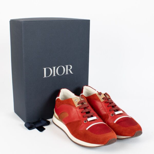 Dior Homme Red Sneakers — Size 42