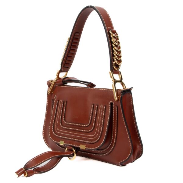 Chloé Sepia Marcie Small Saddle Shoulder Bag
