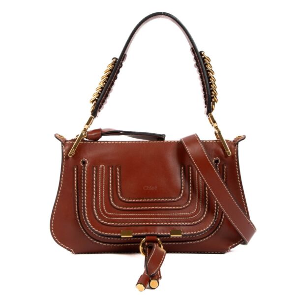 Chloé Sepia Marcie Small Saddle Shoulder Bag