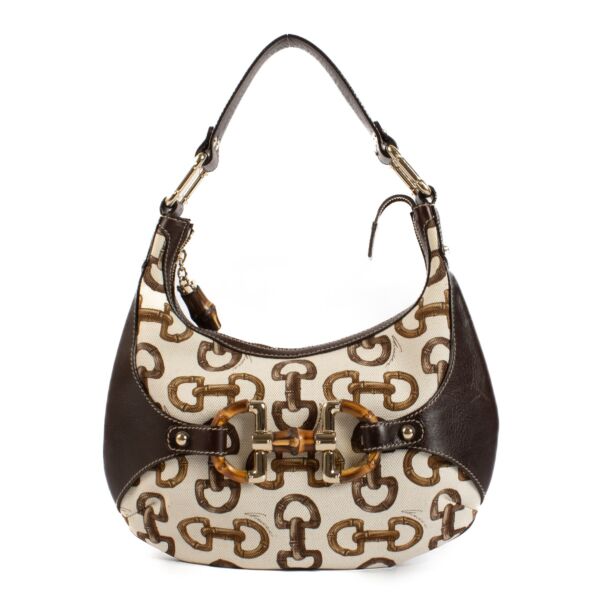 Shop 100% authentic secondhand Gucci Horsebit Canvas Small Hobo Bag on Labellov.com