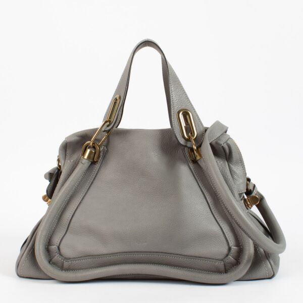 shop 100% authentic second hand Chloé Grey Paraty Bag on Labellov.com