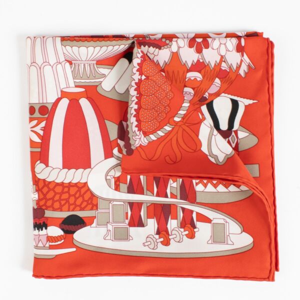 Shop 100% authentic second hand Hermès La patisserie Française Silk Scarf on Labellov.com