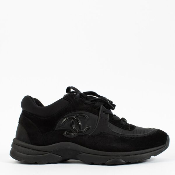 Chanel Men's Rev Black CC Sneakers