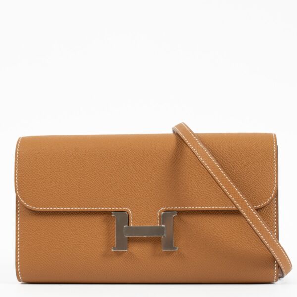 Authentic second hand brand new Hermès Constance To Go Gold Epsom on www.labellov.com
