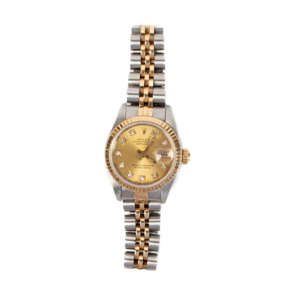 Rolex Lady-Datejust 26 Diamond Oystersteel & 18K Yellow Gold Watch