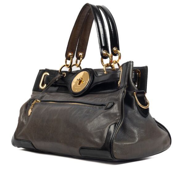 Balenciaga Grey Leather Moon Top handle