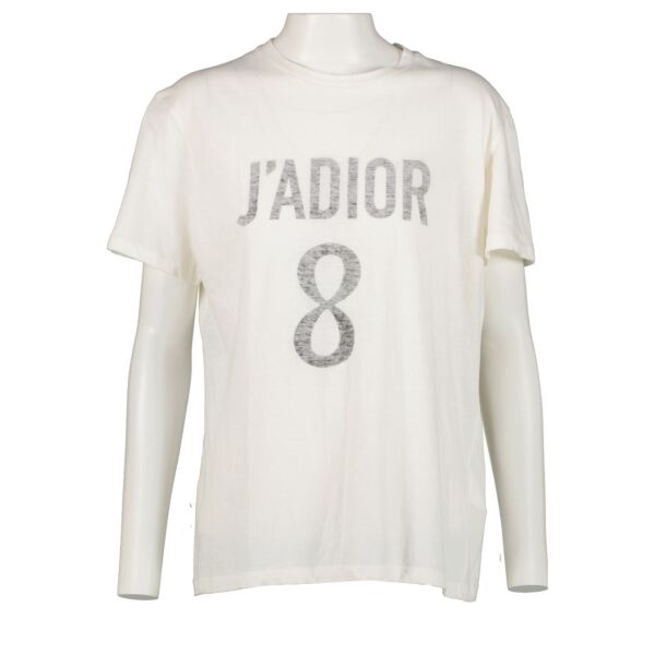 Christian Dior White J'Adior 8 T-Shirt - Size M