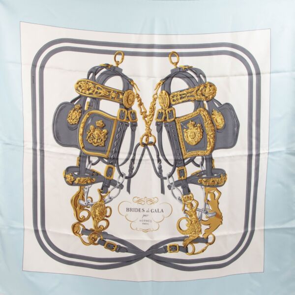 Hermès Multicolor Brides de Gala Silk 90 Scarf