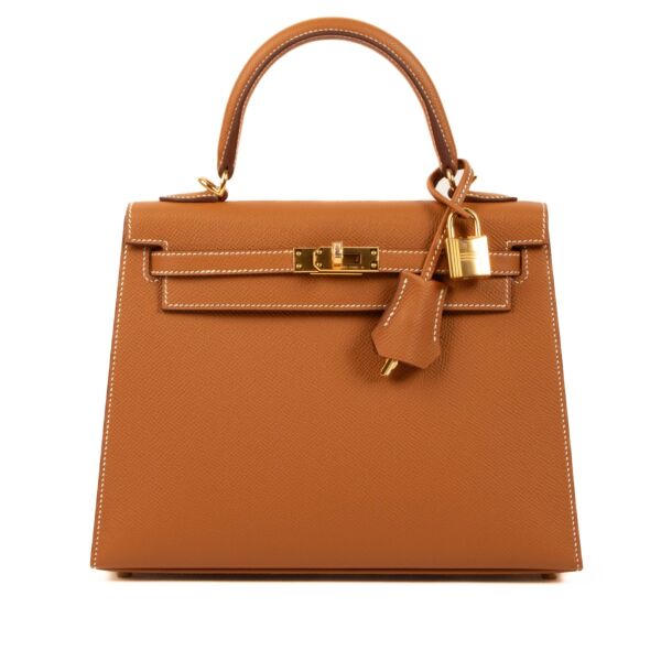 Hermès Kelly 25 Gold Epsom Gold Hardware