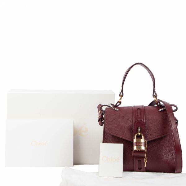 Chloé Burnt Mahogany Small Aby Day Bag