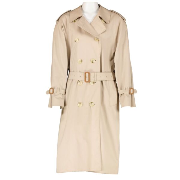 Burberry Vintage Beige Trench Coat