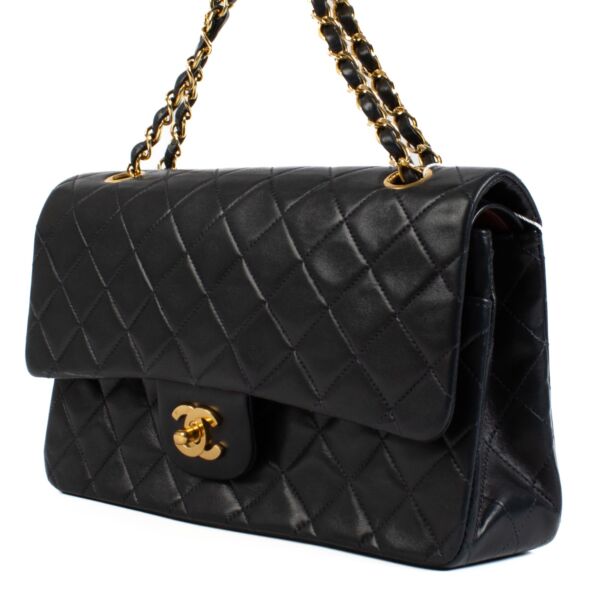 Chanel Navy Blue Medium Classic Flap Bag 