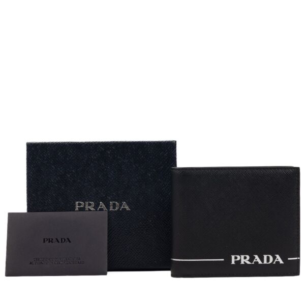 Prada Black Bifold Saffiano Wallet