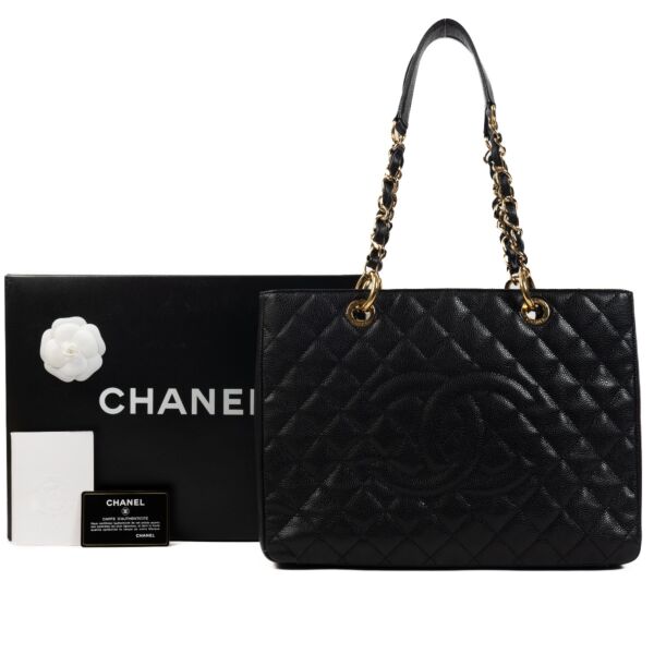Chanel Black Caviar GST Shoulder Bag