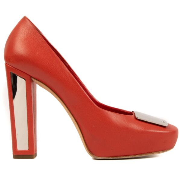 Christian Dior Red Platform Pumps - size 39.5
