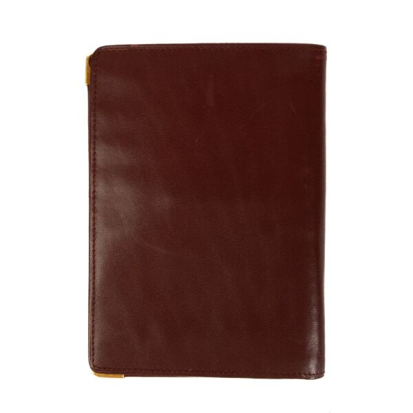 Cartier Burgundy Leather Bi-fold Long Wallet