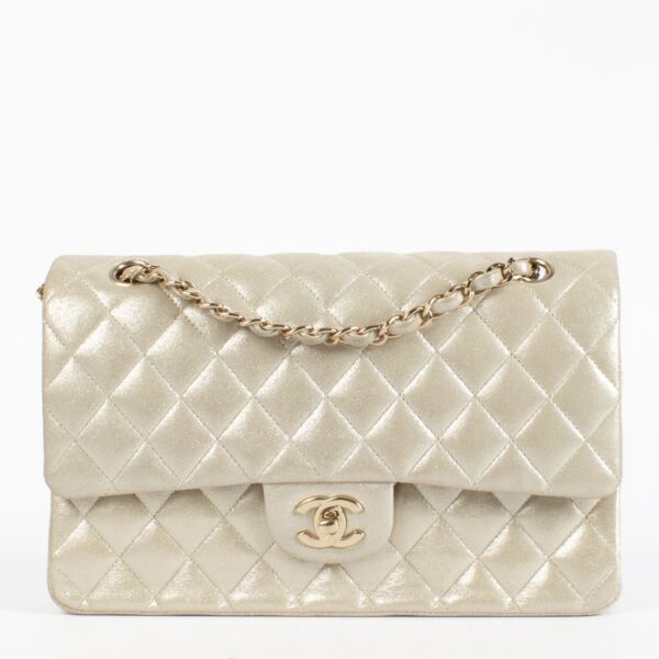 Authentic second-hand Chanel Gold Medium Classic 11.12 Bag on labellov.com