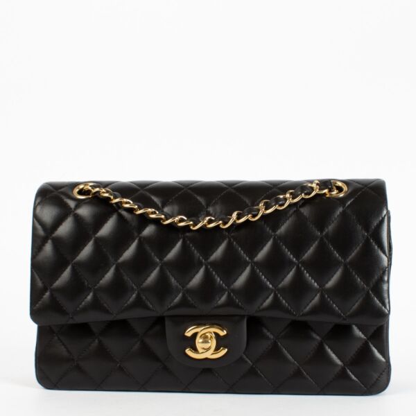 authentic preloved Chanel Black Medium Classic 11.12 Handbag on Labellov.com