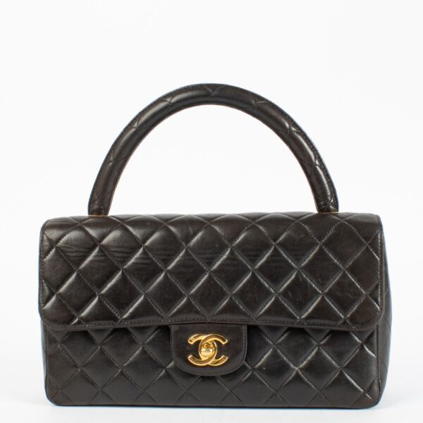Authentic Preloved Chanel Black Vintage Kelly Bag on Labellov.com