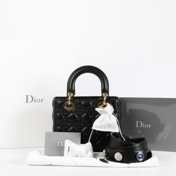 Christian Dior Black Small Lady Dior Bag