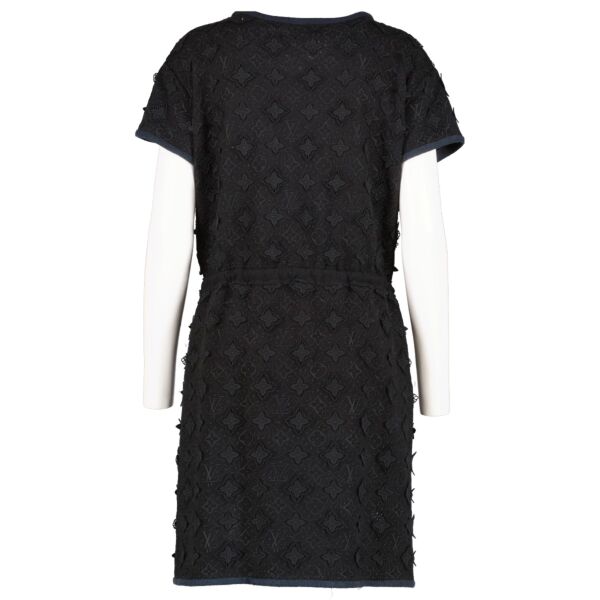 Louis Vuitton Black Monogram Dress - Size M