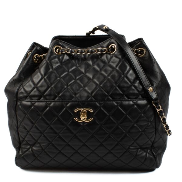 Chanel Black Quilted Tote Bag