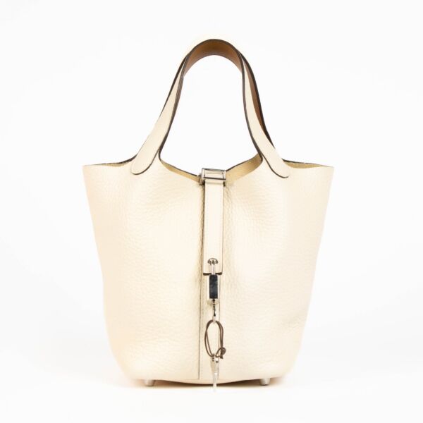 Hermès Picotin Lock 18 Eclat Nata/Sesame Clemence/Swift PHW