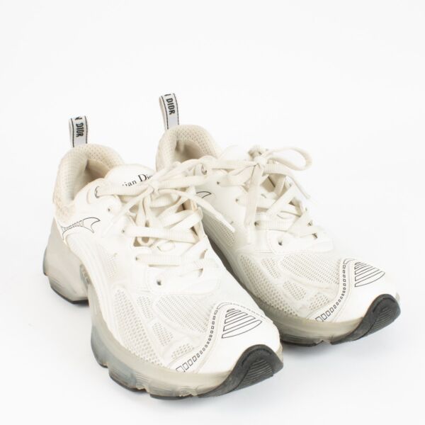 Christian Dior White Vibe Sneakers - Size 39