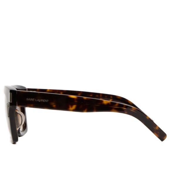 Saint Laurent Dark Tortoise Acetate Sunglasses