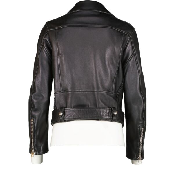Acne Studios Black Lambskin Mock Jacket - Size 34