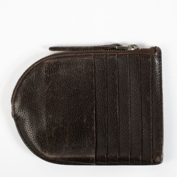 Delvaux Brown Astrid Card Holder Wallet