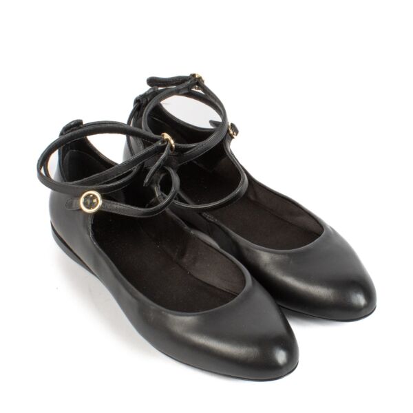 Max Mara Black Norma Ballet Flats - Size 38,5