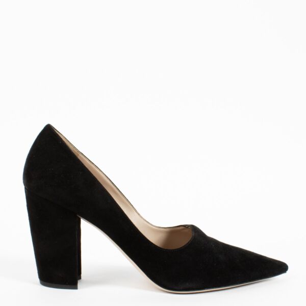 Miu Miu Black Suede Pumps - Size 38 1/2